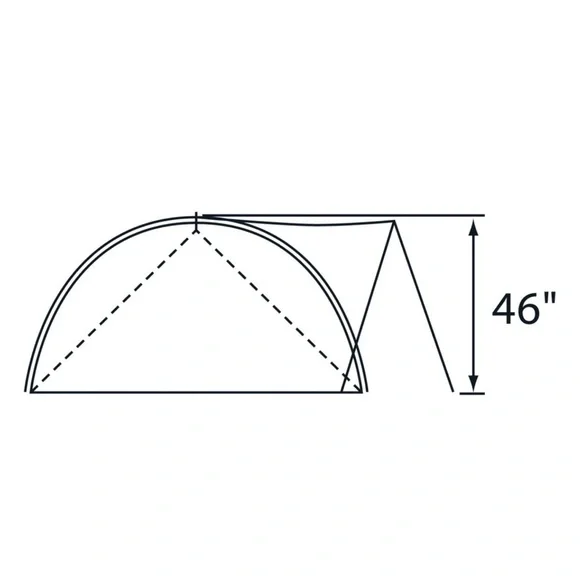 The North Face Summit Series Yellow and Black Tent - Picture 2 of 4